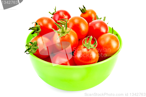 Image of Tomatoes in green bowl