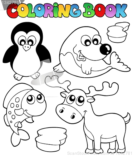 Image of Coloring book winter topic 2