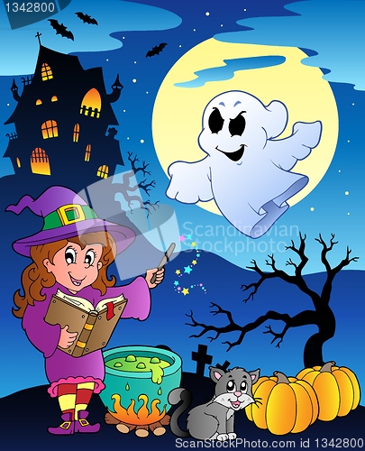 Image of Scene with Halloween theme 4