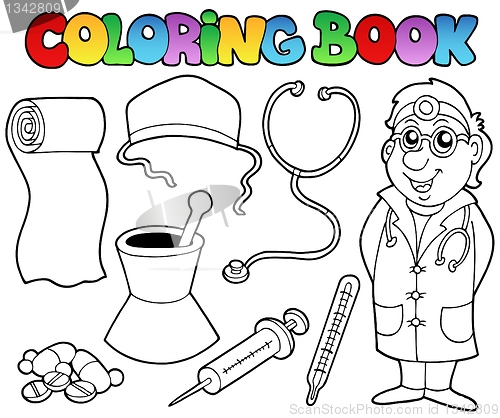 Image of Coloring book medical collection