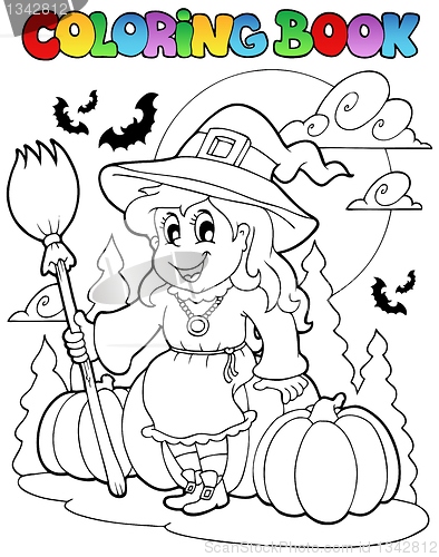 Image of Coloring book Halloween character 4