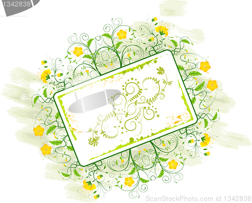 Image of Abstract floral frame