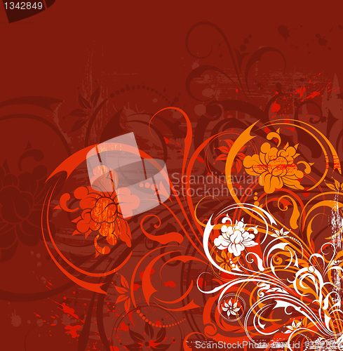 Image of Grunge floral chaos