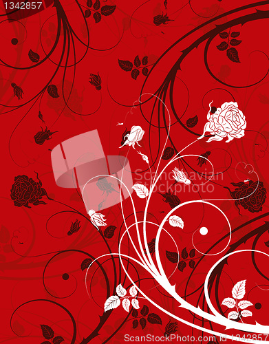 Image of Abstract floral background