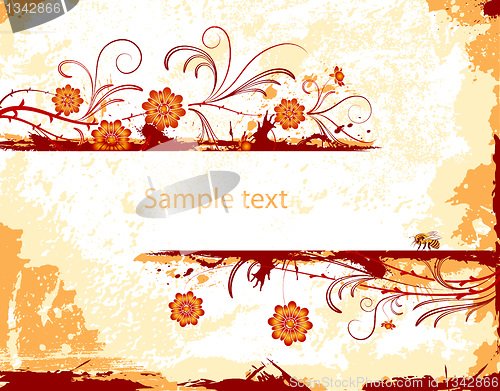 Image of Abstract floral frame