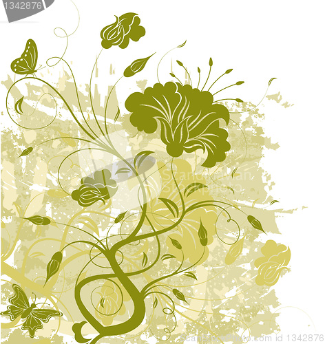 Image of Abstract floral chaos