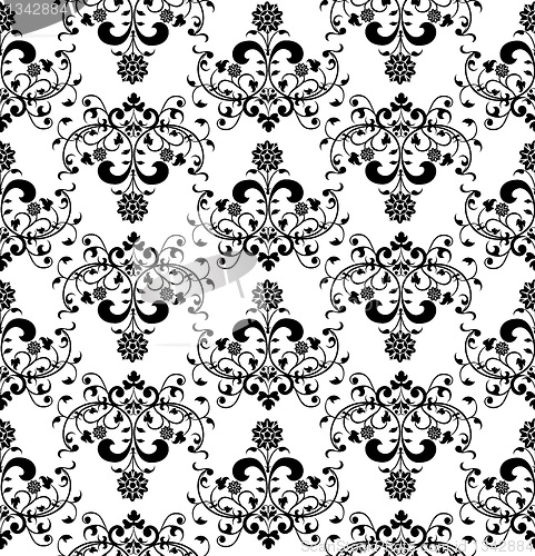 Image of Floral seamless pattern, vector