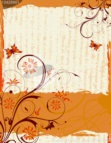 Image of Abstract flower frame