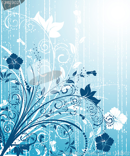 Image of Grunge flower background