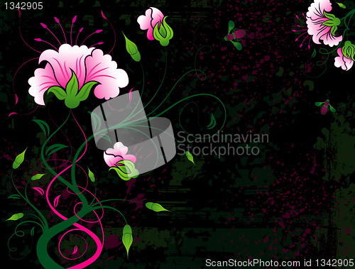 Image of Abstract floral background
