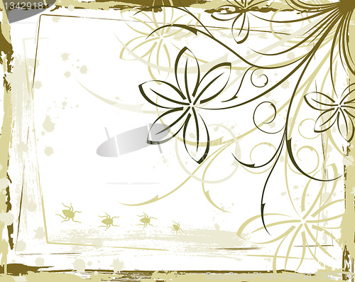 Image of Abstract floral frame
