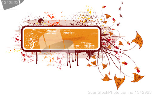 Image of Abstract floral frame