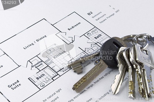 Image of Floor plan and keys