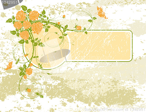 Image of Abstract floral frame