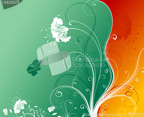 Image of Abstract floral background