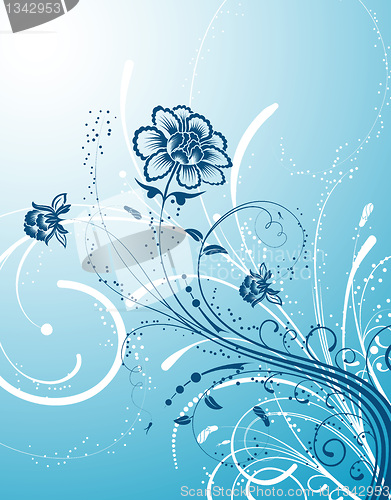 Image of Abstract floral background