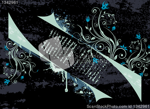 Image of Abstract floral frame