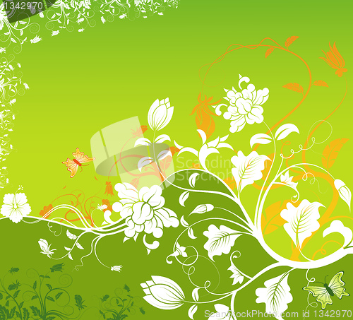 Image of Abstract floral background