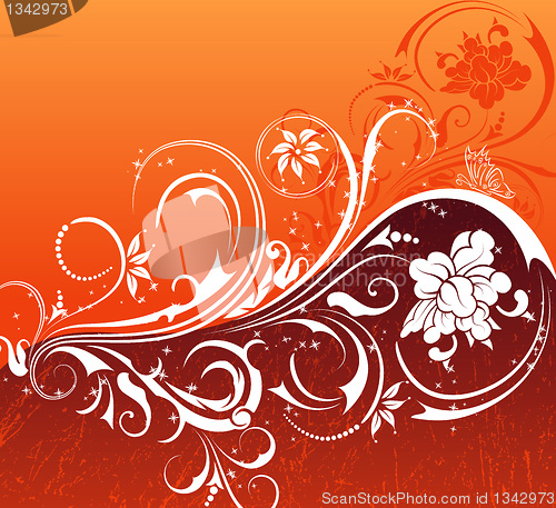 Image of Abstract floral background