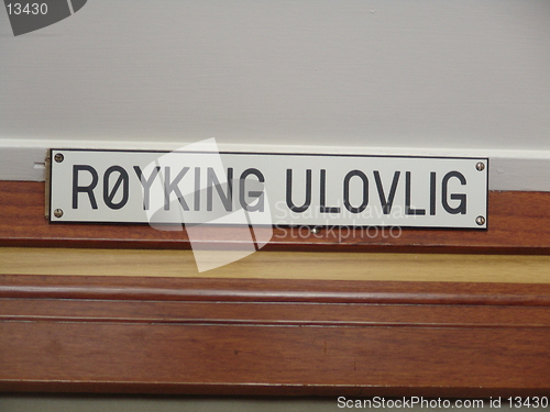 Image of Røyking ulovlig