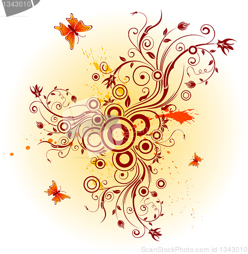 Image of Abstract floral chaos