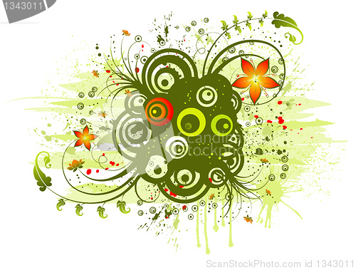 Image of Abstract floral chaos