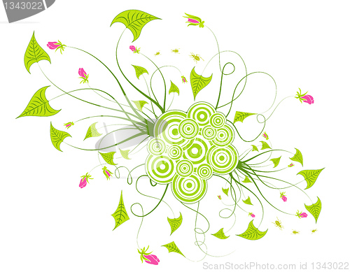 Image of Abstract floral chaos