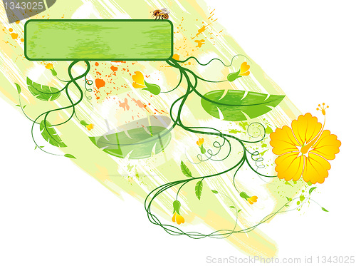 Image of Abstract floral frame