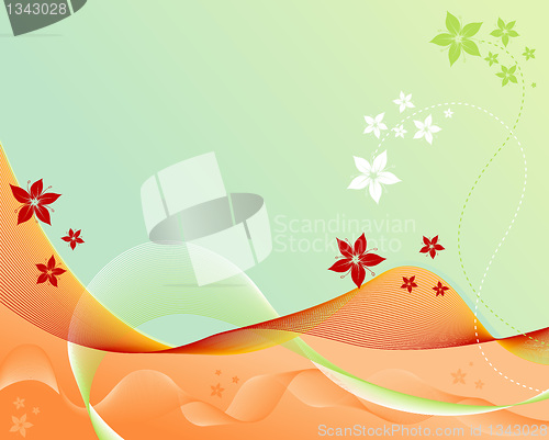 Image of Abstract floral background
