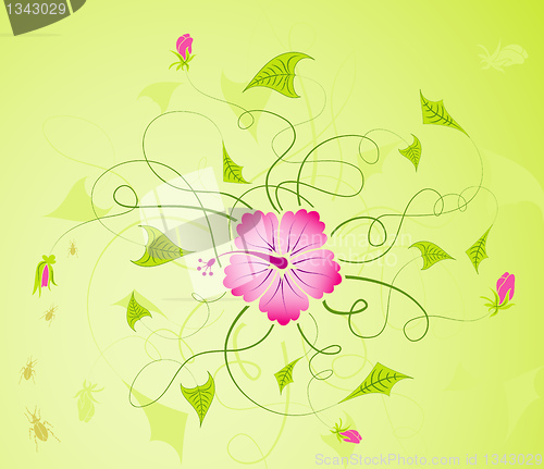 Image of Abstract floral background