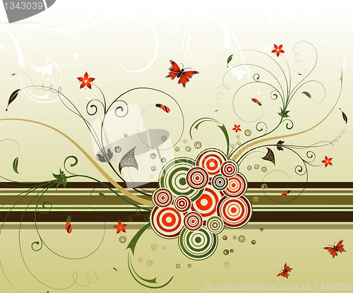 Image of Abstract flower background