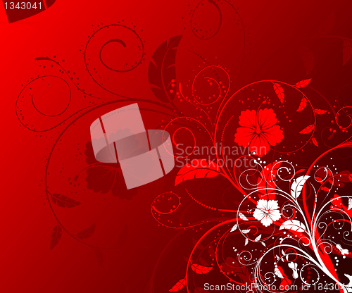 Image of Abstract floral background