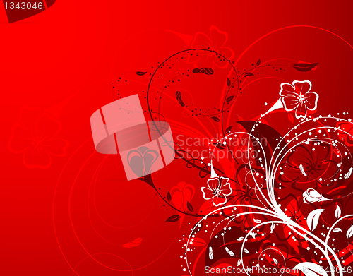 Image of Abstract floral background