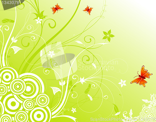 Image of Abstract flower background