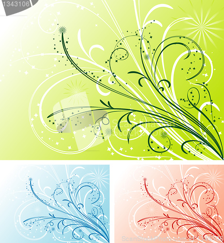 Image of Floral background, vector