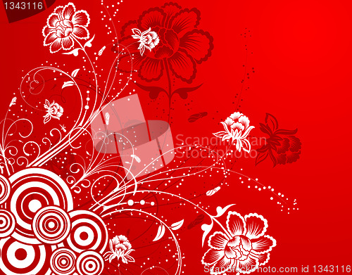 Image of Abstract flower background