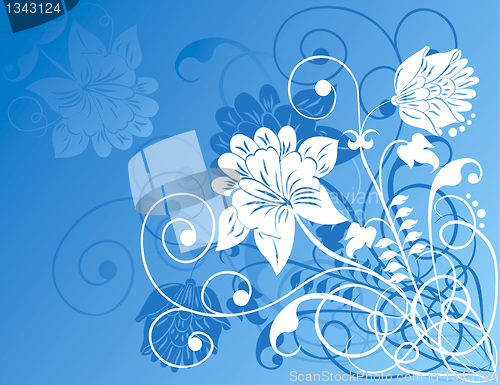 Image of Element for design, flowers ornament