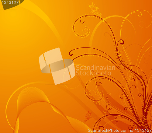 Image of Abstract floral background