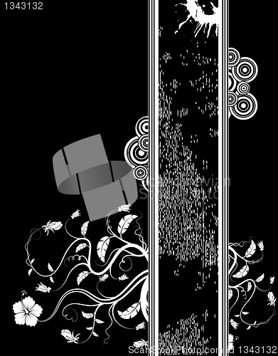 Image of Abstract floral frame