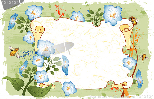 Image of Grunge floral background