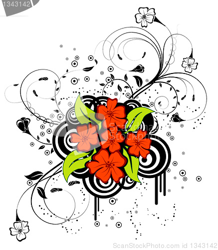 Image of Abstract floral chaos