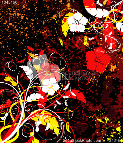 Image of Abstract floral chaos