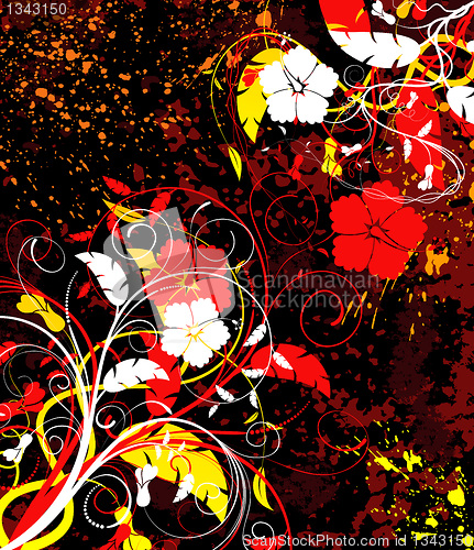 Image of Abstract floral chaos