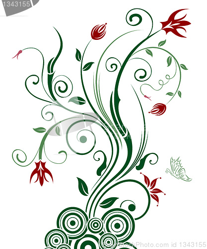 Image of Abstract floral chaos