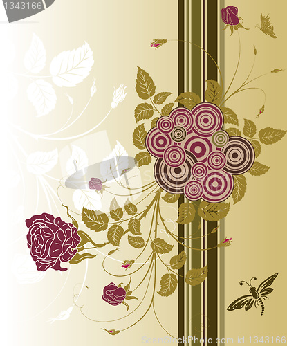 Image of Abstract floral background