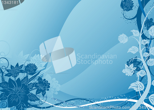 Image of Foral background, vector
