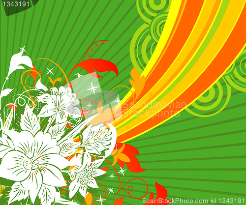 Image of Abstract floral chaos