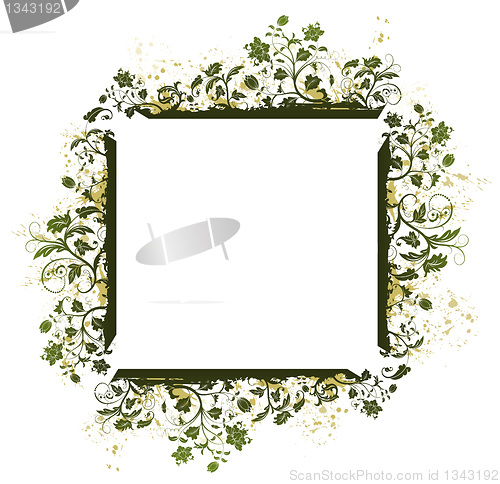 Image of Abstract floral frame