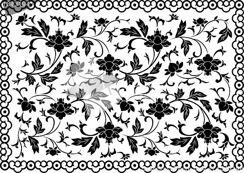 Image of Background flower and frame