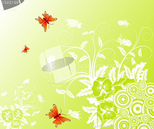 Image of Abstract floral background